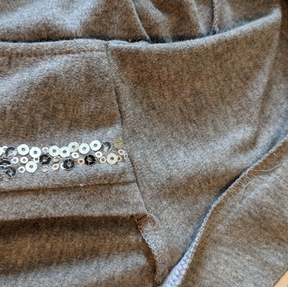 Long sleeved grey sequin tunic set - Picture 3 of 5